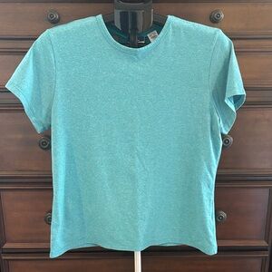 L.L. Bean Travelers Teal Short Sleeve T-Shirt